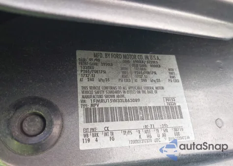 2003 Ford Expedition Xlt from USA, damaged, VIN 1FMRU15W33LB63089